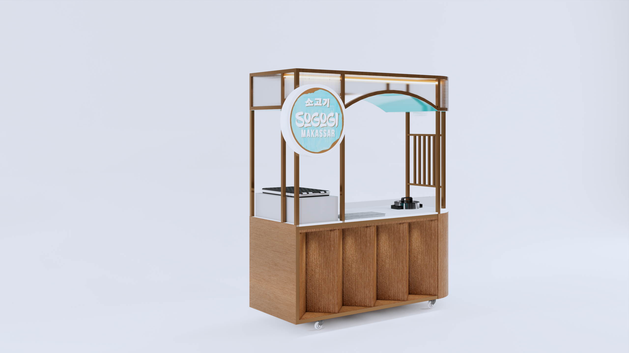 buat booth portable aja, ngapain sewa!