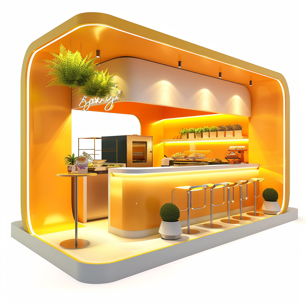 design booth FnB by grobong