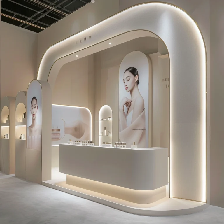 Contoh desain stand pameran minimalis